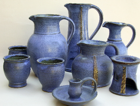 blaue Keramik